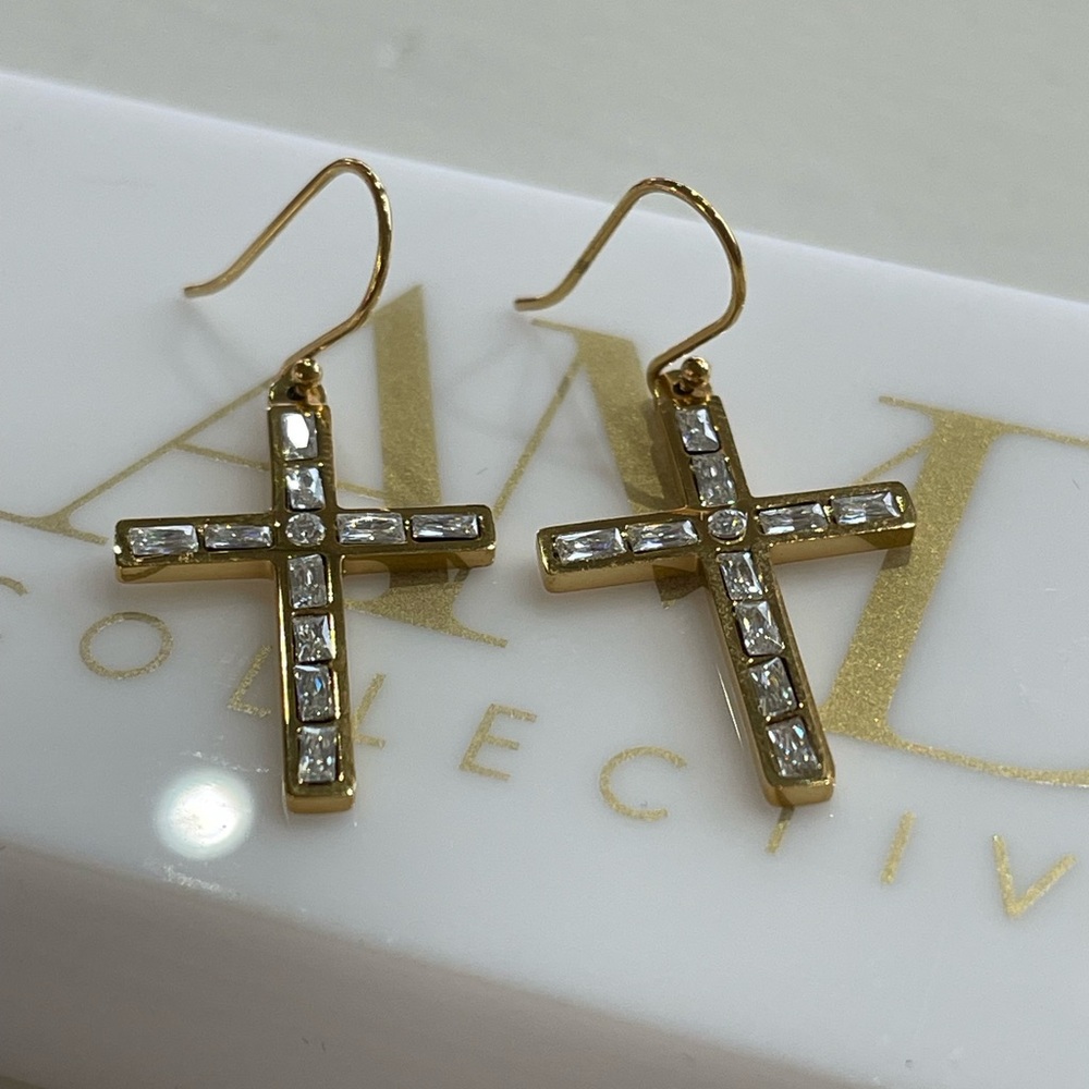 Adina Cross Earrings